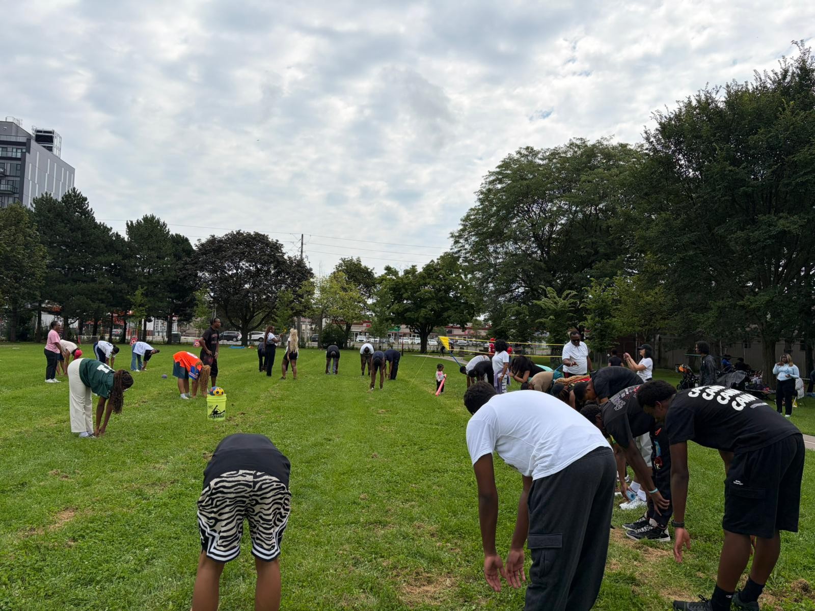 Passing energy and encouragement across the circle in Toronto