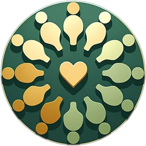 Icon representing healing circles and peer support programs for women and youth