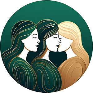 Icon representing mentorship and community support for women