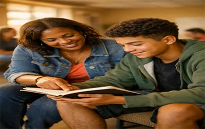 This image represents our One-on-One Youth Mentorship program, where young people are paired with caring mentors who provide consistent guidance, encouragement, and positive role modeling. Through these relationships, participants build confidence, strengthen decision-making skills, and receive personalized support to help them grow.